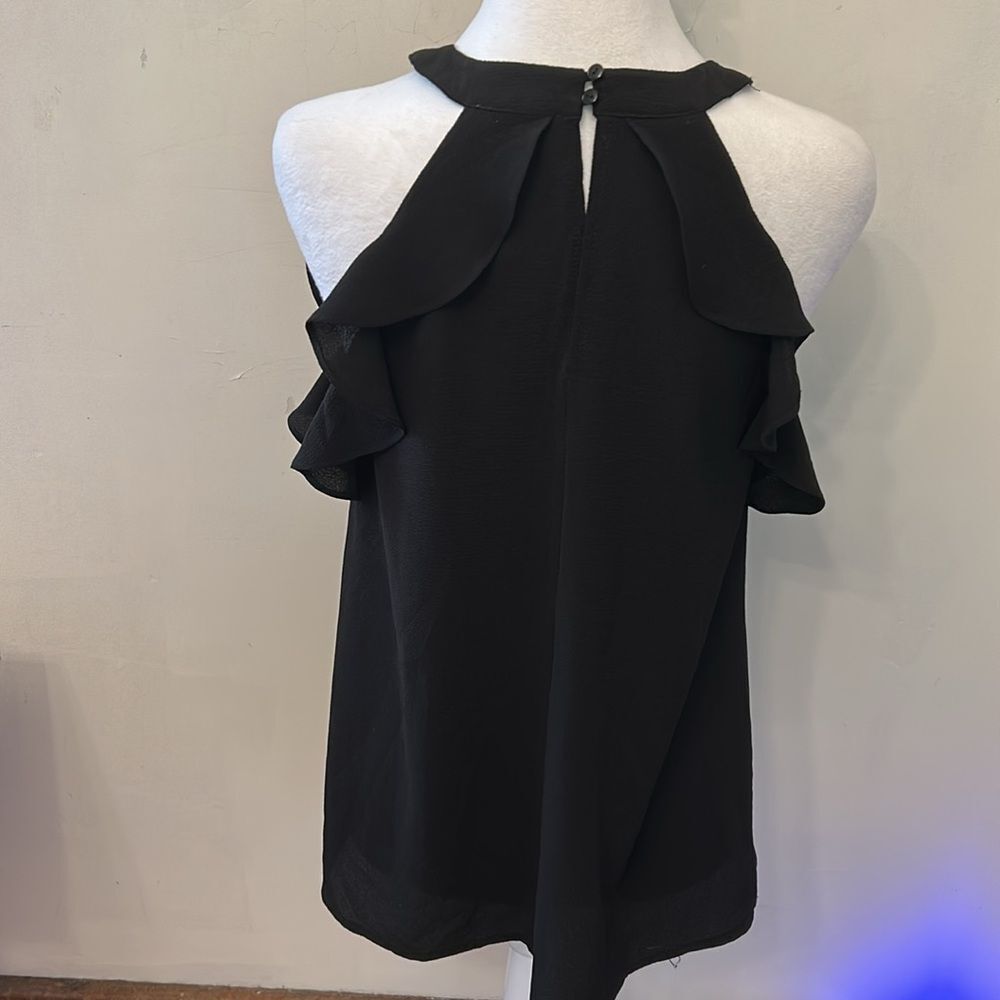 Altar'd State Black Ruffled Halter Size S EUC - Picture 5 of 9